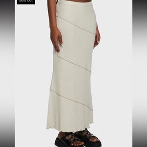 Urban Outfitters Cream Maxi Skirt